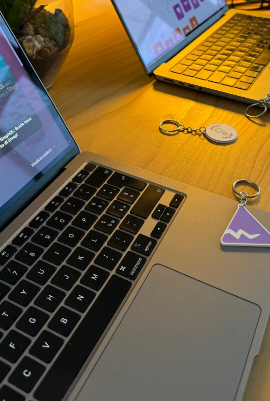 Person browsing a web application on a laptop, exploring the offered digital solutions.